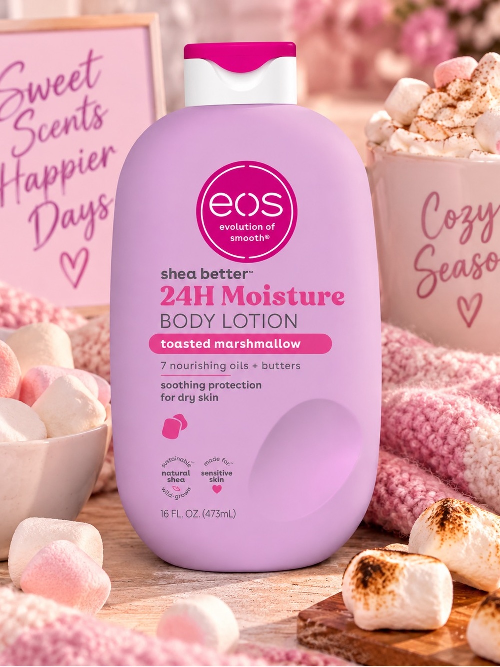 eos 24H Moisture Body Lotion - Toasted Marshmallow
